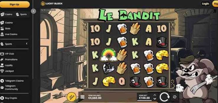 Oplev Le Bandit Online Casino En Verdensklasse Spilleoplevelse